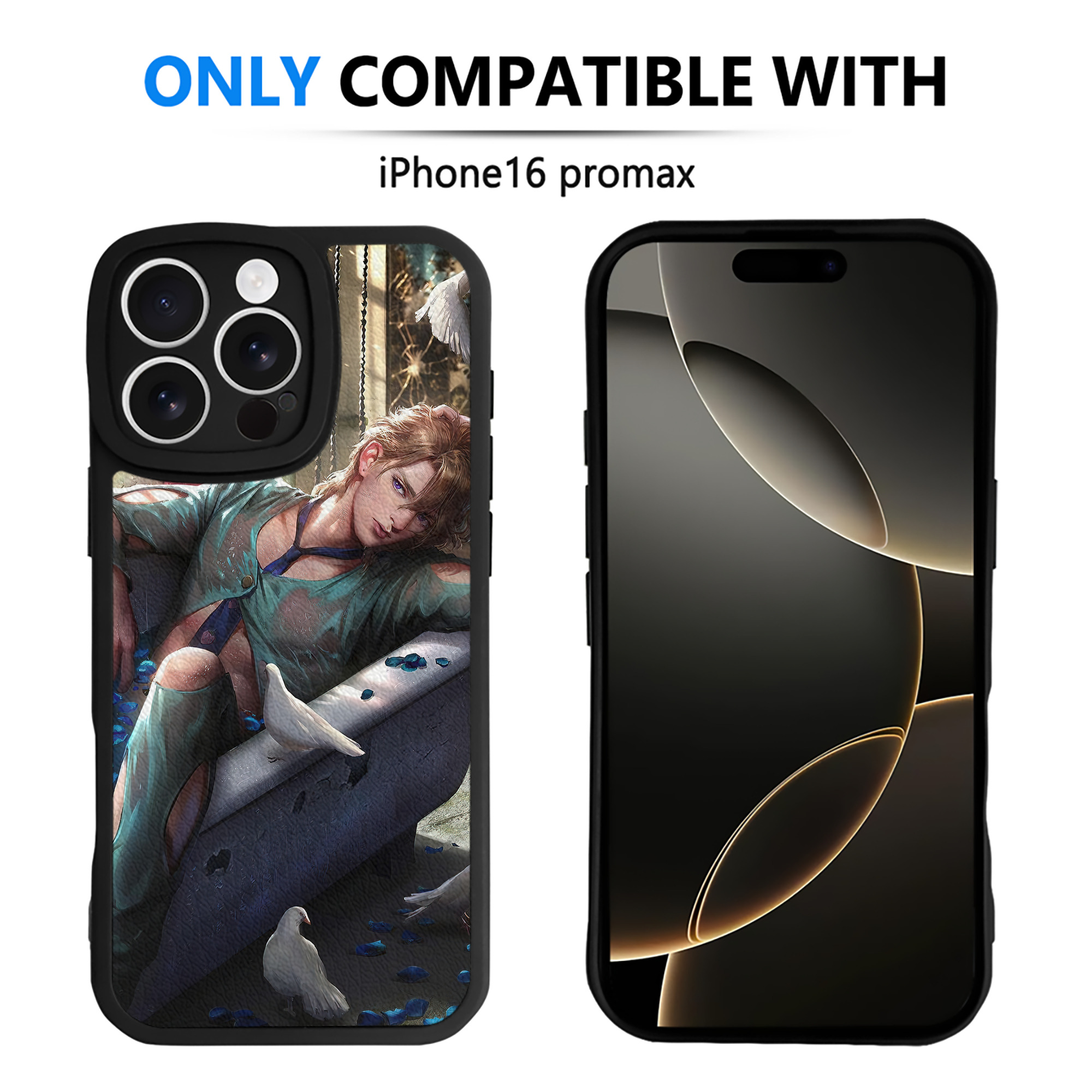 （画像用） ジョジョの奇妙な冒険 JoJo's Bizarre Adventure 【iPhone 16シリーズ対応】シリコンスマホケース（レザー調） 材質：シリコン